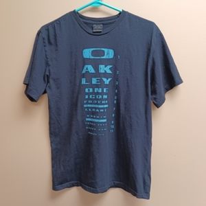 Oakley "Eye Chart" tee shirt men's S in black